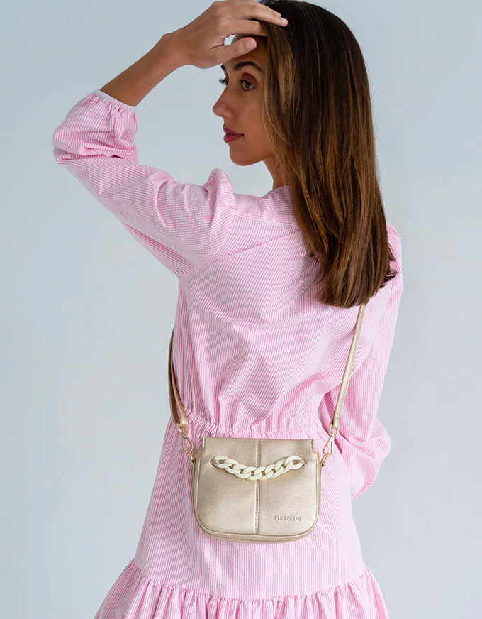 Mini Astor Crossbody Light Gold