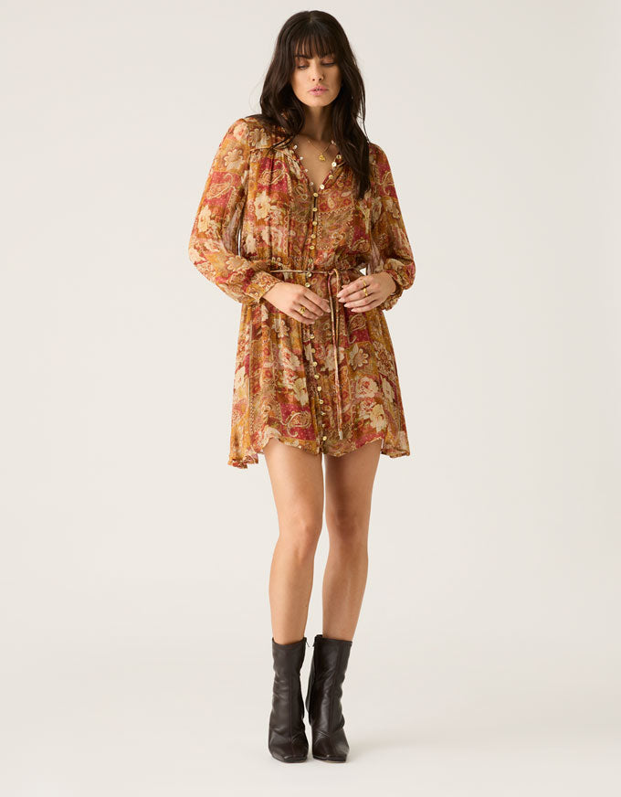 Morgan Floral Print Mini Dress