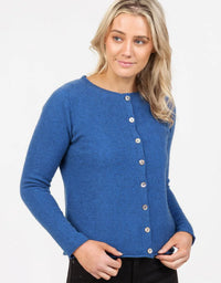 Paua Shell Cardigan Cornflower