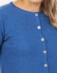 Paua Shell Cardigan Cornflower