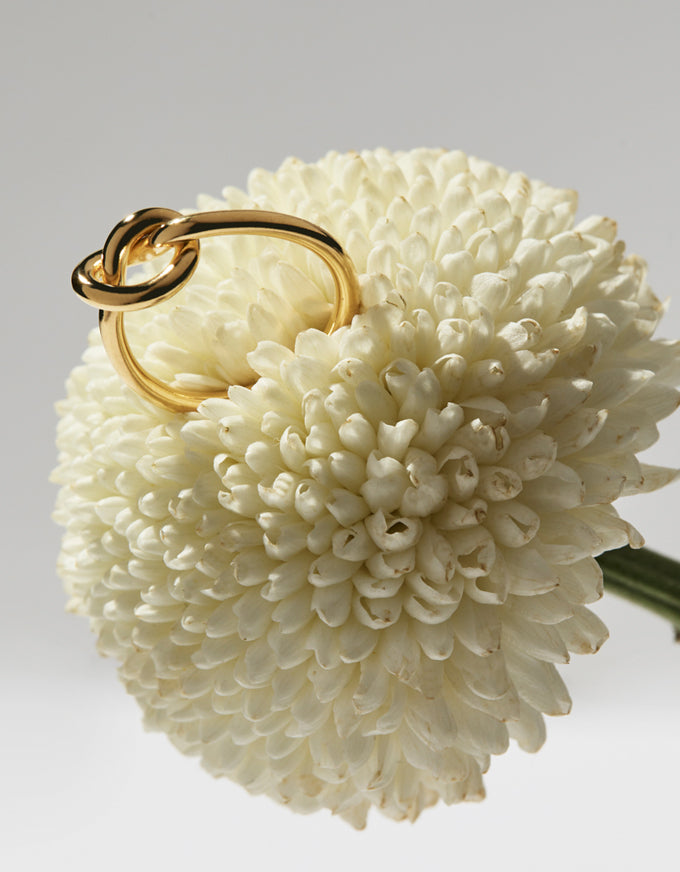 The beautiful but simple Nature's Knot Yellow Gold Ring, from Najo.