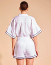 Odette Linen Shorts White