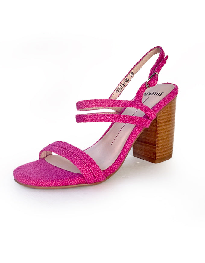 The stunning ONDIA Heels in Fuchsia weed, from Mollini.The stunning ONDIA Heels in Fuchsia Tweed, from Mollini.