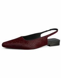 Othentic Flats Burgundy Pony