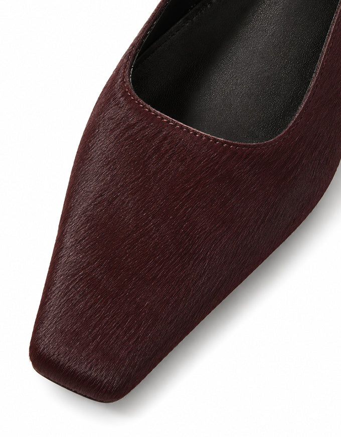 Othentic Flats Burgundy Pony