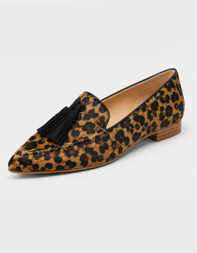 Palace Flats Leopard/Black Pony