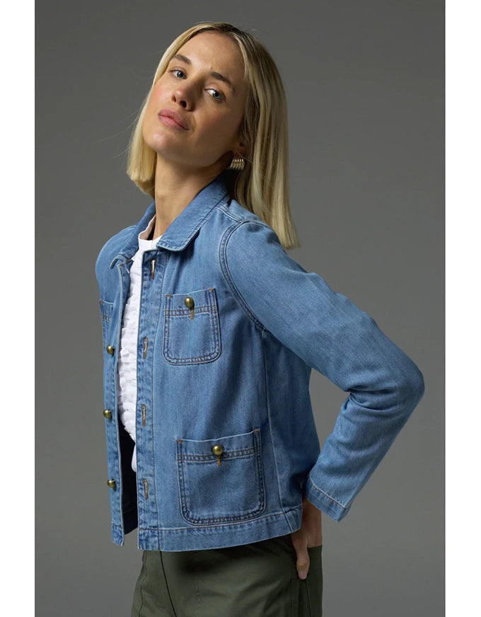 Palpable Jacket Light Washed Denim