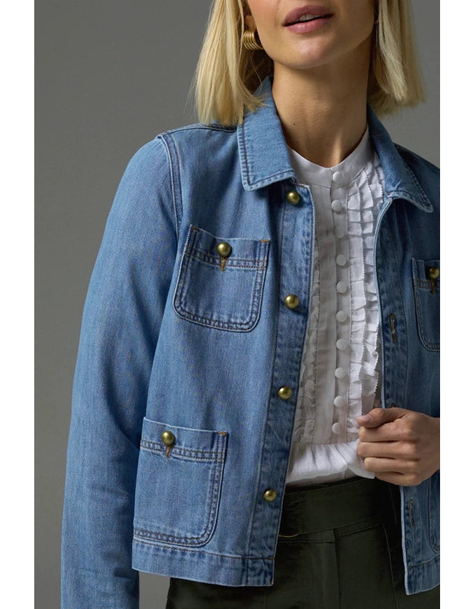 Palpable Jacket Light Washed Denim