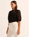 Parade Top Black Lace