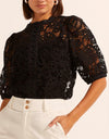 Parade Top Black Lace