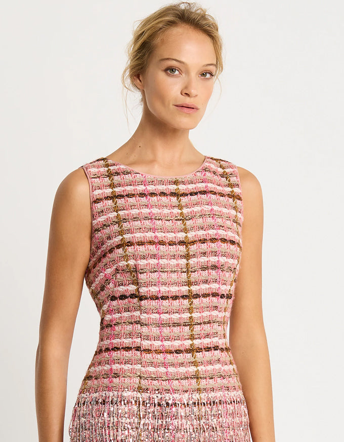 Paris Shift Dress Pink/Ivory - Australian Made