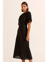 Pavillion Dress Black Linen by Zoe Kratzmann