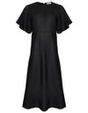 Pavillion Dress Black Linen by Zoe Kratzmann