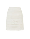 Daniela Textured Mini Skirt White