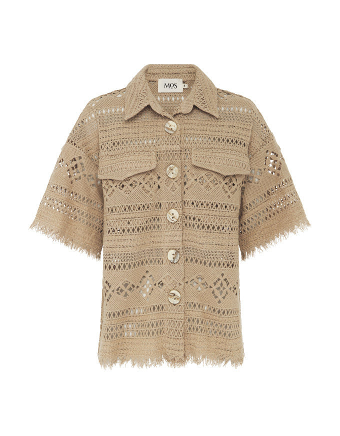 Daniela Textured Shirt Almond