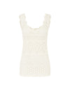 Bruna Pointelle Top White Splash