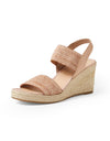 PIVEY Wedges Coffee/Natural Rope