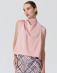 Innes Tie Neck Top Pink