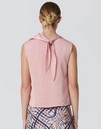Innes Tie Neck Top Pink