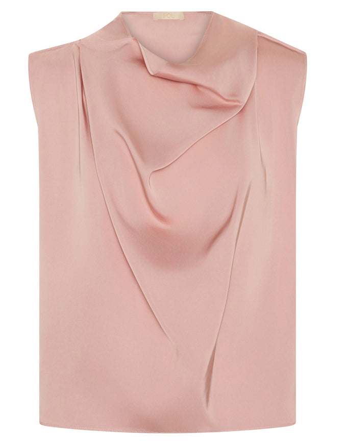 Innes Tie Neck Top Pink