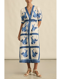 Portrait Dress Azure Collage