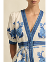 Portrait Dress Azure Collage