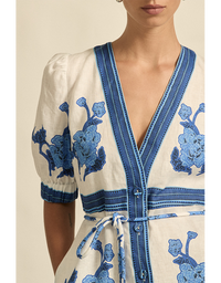 Portrait Dress Azure Collage