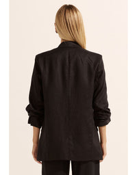 Prevail Jacket Black Linen