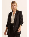 Prevail Jacket Black Linen