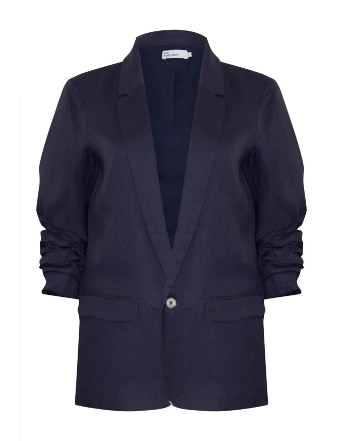Prevail Jacket Indigo Linen