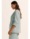 Prevail Jacket Aquamarine Linen