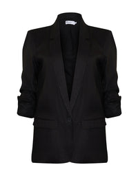 Prevail Jacket Black Linen