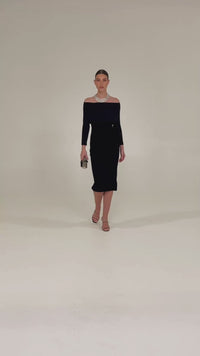 Melissa Dress Black - Australian Made