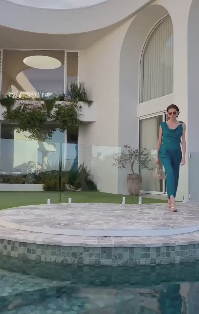 Corfu Pant Peacock