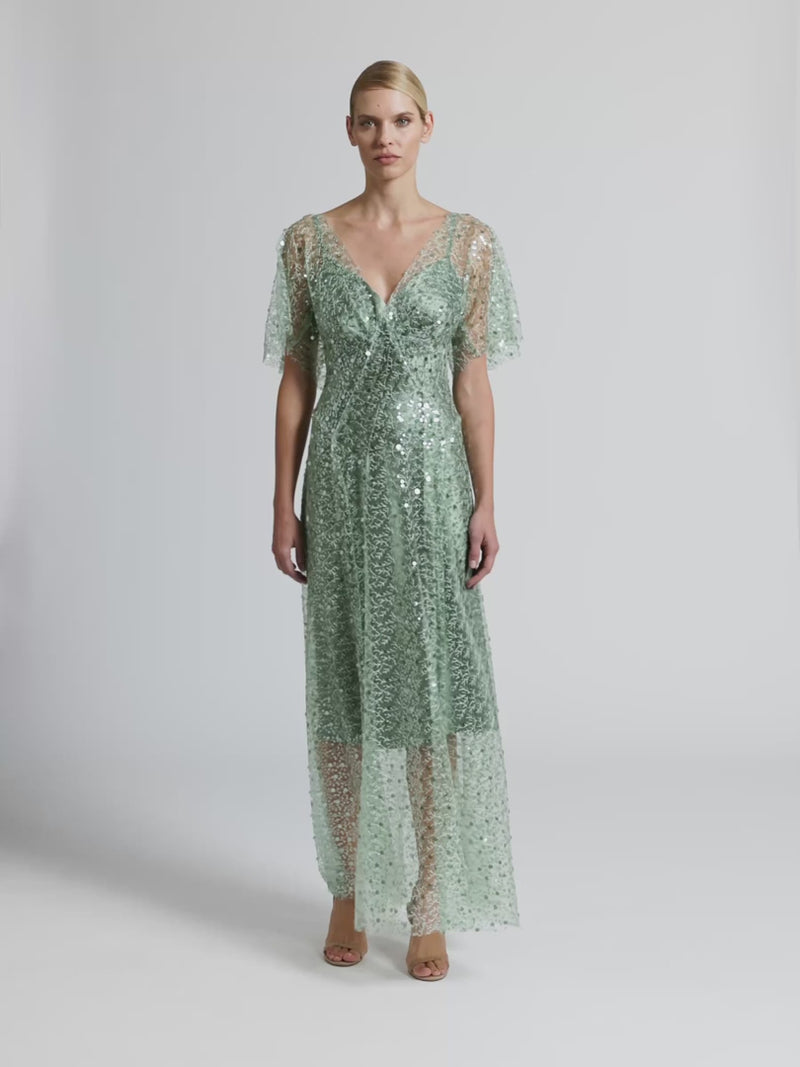 Tilda Gown Sage - Australian Made