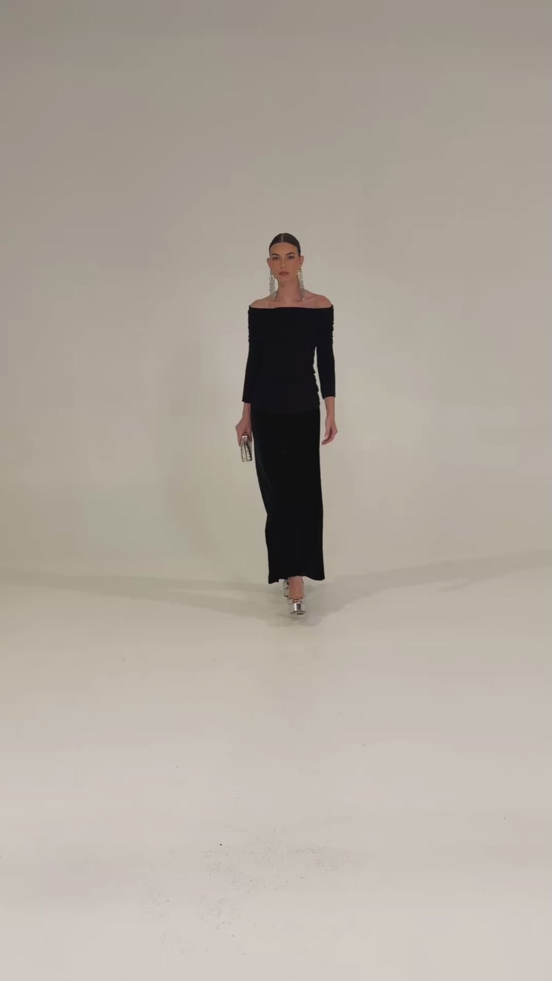 Melissa Top Black - Australian Made