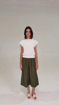 Bubble Knit Top Ivory