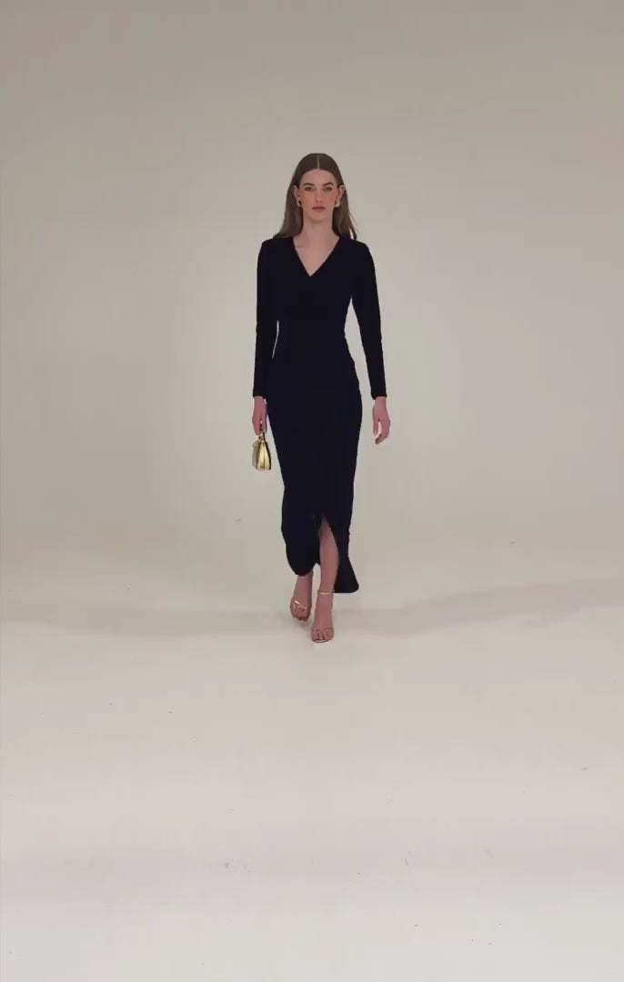 Lenora Maxi Midnight Metallic