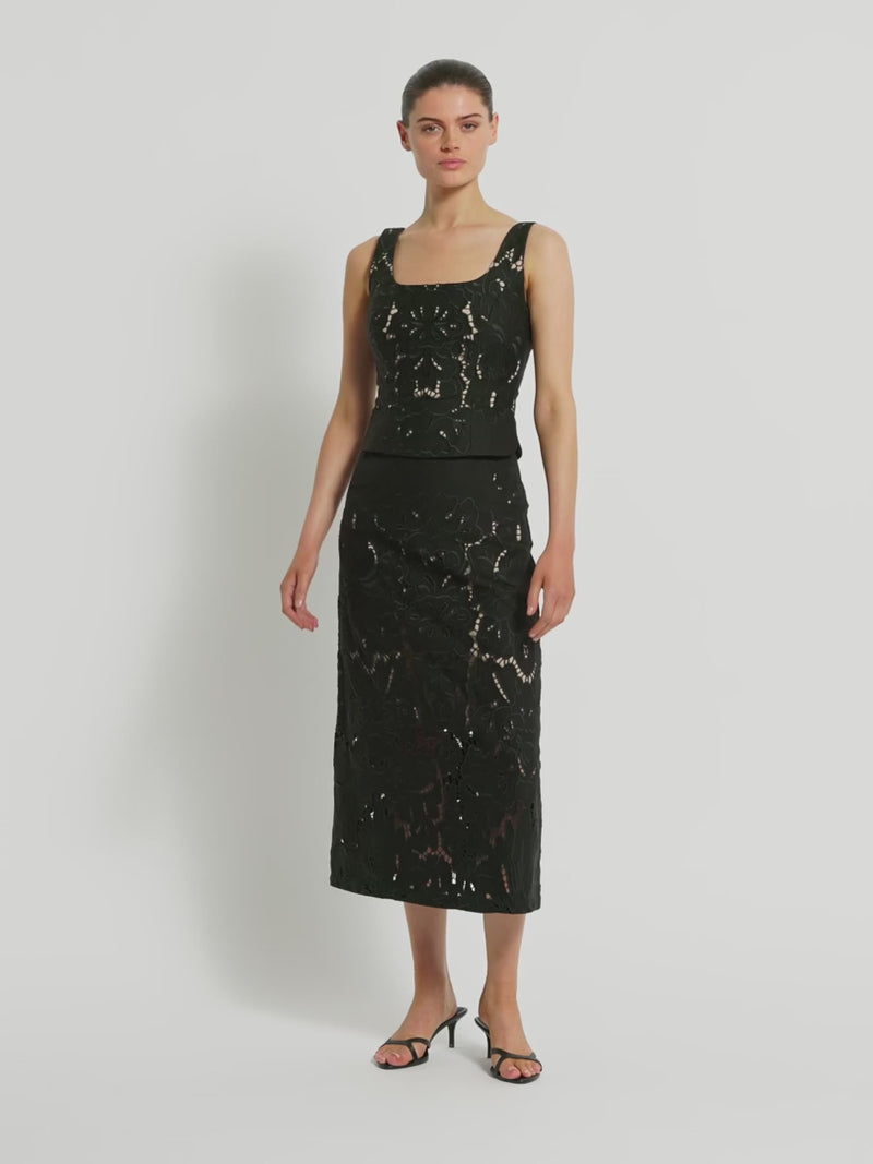 Colette Bustier Black - Australian Made