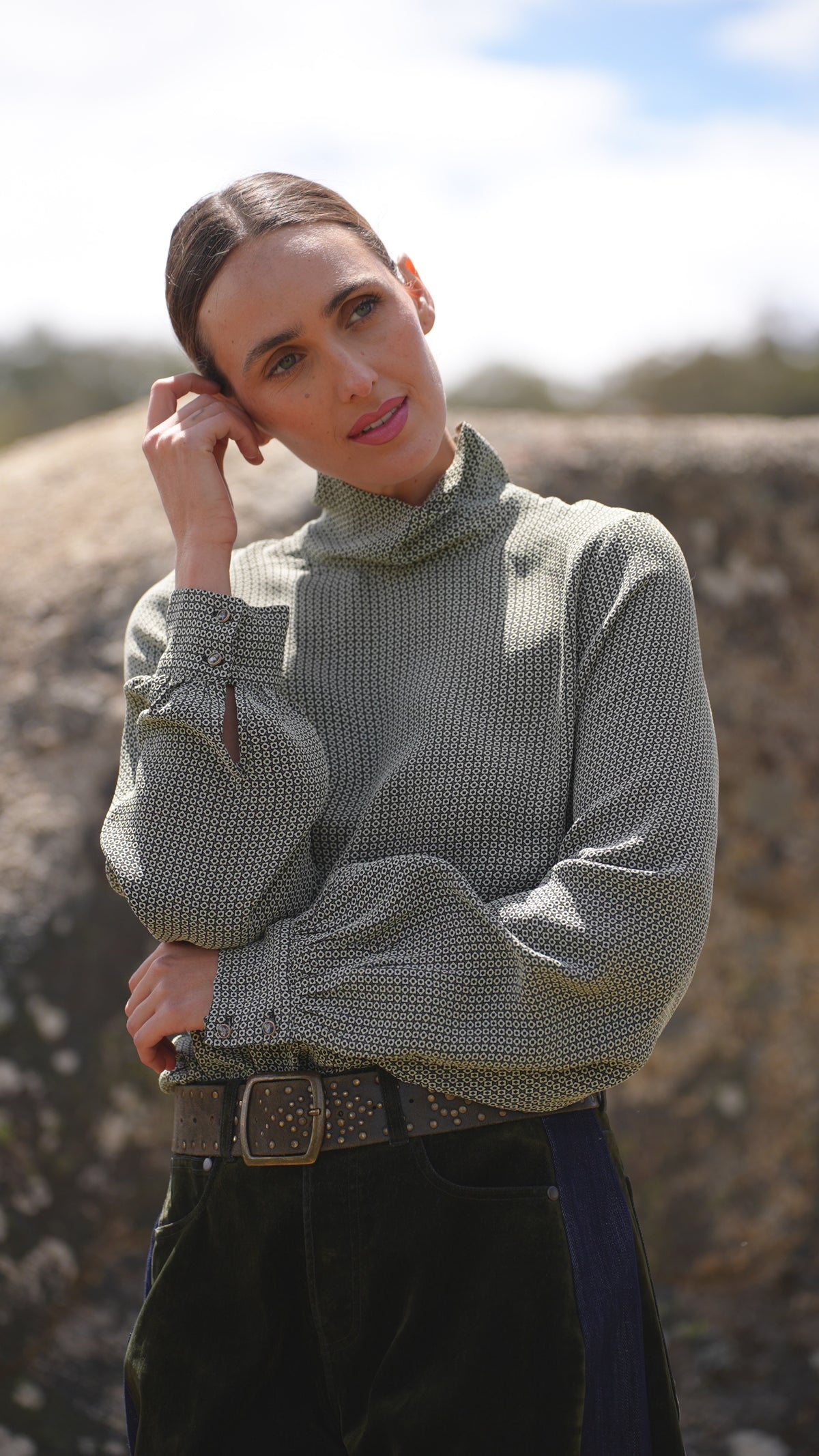 Dutchess Blouse Green