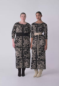 Wanderer Merino Wool Floral Knit Dress