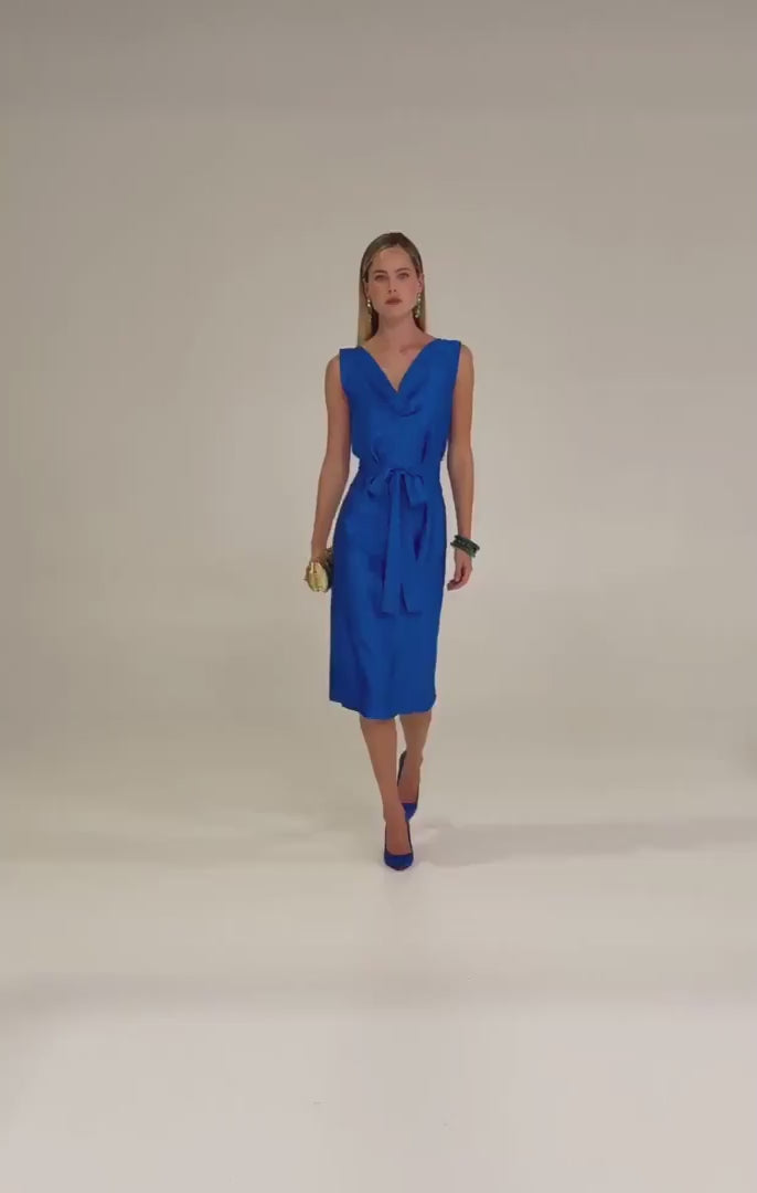 Gentian Reversible Dress Blue