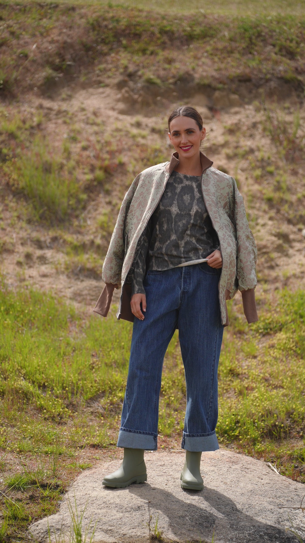 Emery Snow Leopard Knit Jumper