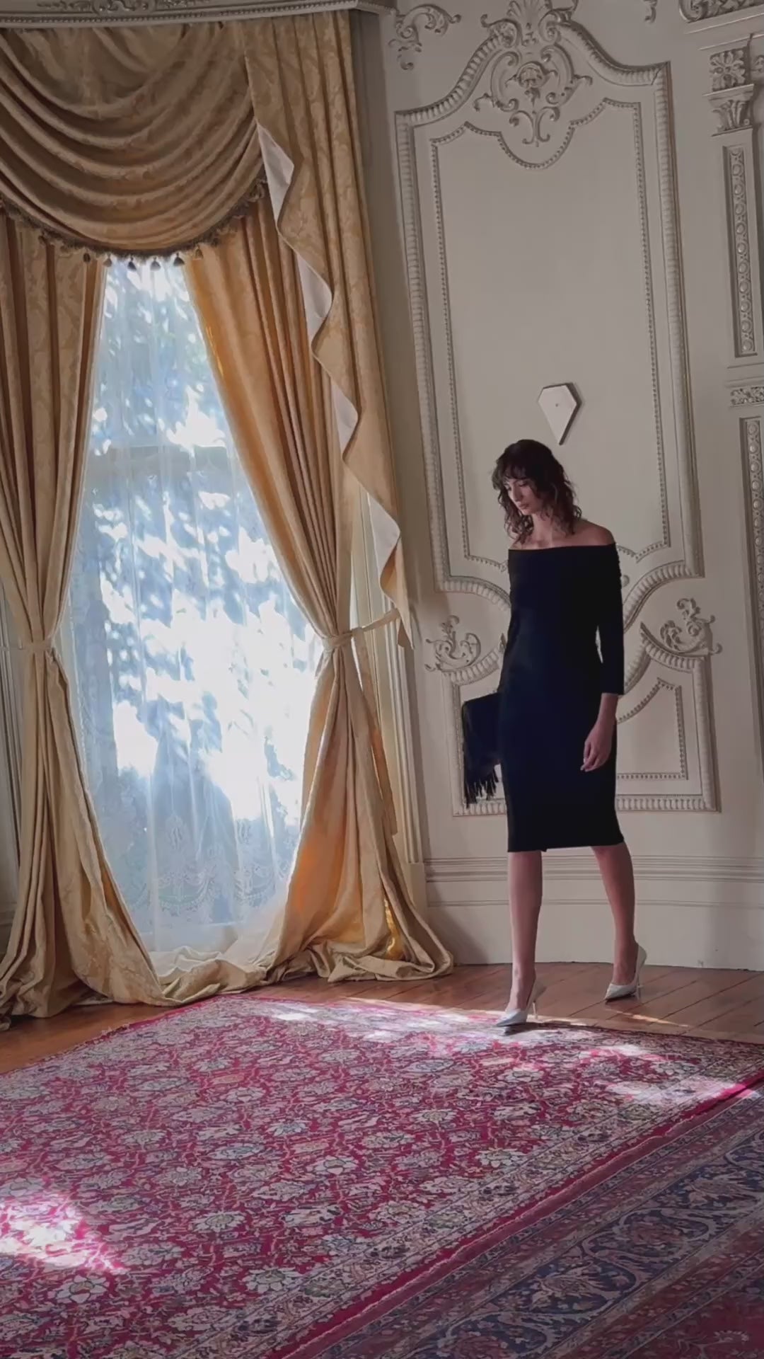 Melissa Dress Black - Australian Made