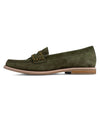 Quatta Flats Olive Suede