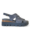 Riku Washed Denim Sandal