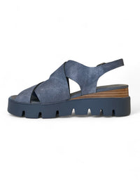 Riku Washed Denim Sandal