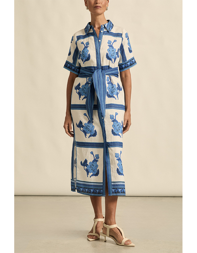 Roam Dress Azure Collage