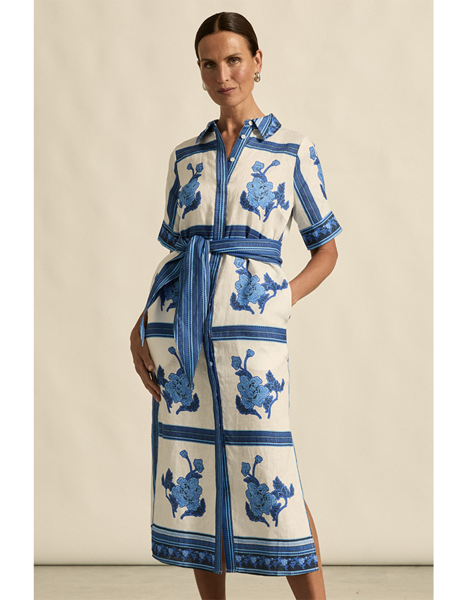 Roam Dress Azure Collage
