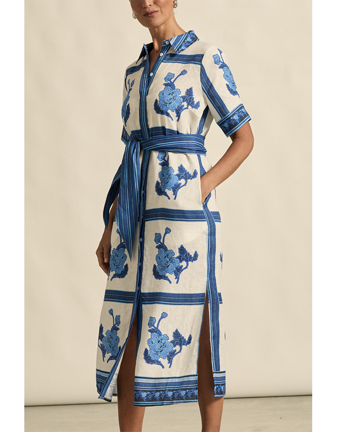 Roam Dress Azure Collage